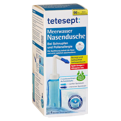 Artikelbild 2 für tetesept Nasendusche 4008491115698 blau, weiß Kunststoff, 1 Set, Artikelnummer 516086