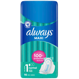 Artikelbild 1 für always Binden Maxi Normal mit Flügeln für leichte bis mittlere Tage, 16 St., Artikelnummer 922272