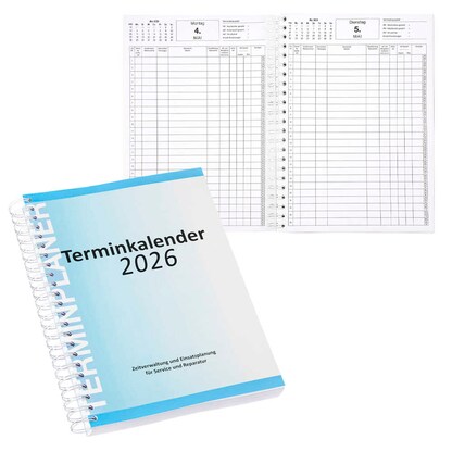 Artikelbild für EICHNER Buchkalender Werkstatt-Termine 2026 blau, 1 St., Artikelnummer 703757
