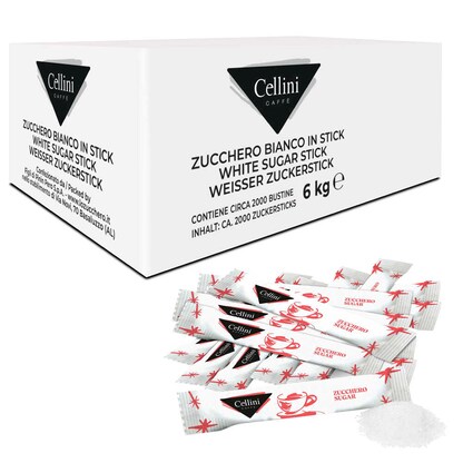 Artikelbild für Cellini Weißer Zucker Zuckersticks, 2000x 3,0 g, Artikelnummer 385728