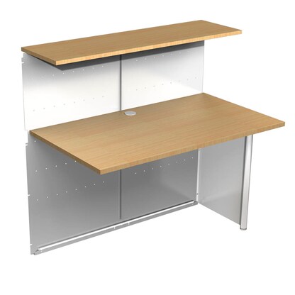 Artikelbild für Kerkmann Anbautheke Genua gerade, buche, silber 116,0 x 70,0 x 115,0 cm, Artikelnummer 668582