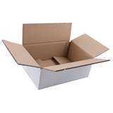 Artikelbild 1 für Nestler Wellpapp-Faltkartons 2-wellig weiß 36,3 x 26,3 x 14,8 cm Außenmaß, 20 St., Artikelnummer 598573