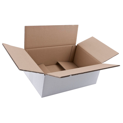 Artikelbild für Nestler Wellpapp-Faltkartons 2-wellig weiß 36,3 x 26,3 x 14,8 cm Außenmaß, 20 St., Artikelnummer 598573