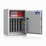 Artikelbild 1 für ISS safe4key Schlüsseltresor lichtgrau mit 280 Haken, Elektronikschloss, 50,0 x 42,0 x 65,0 cm, 1 St., Artikelnummer 849863