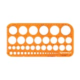 Artikelbild 1 für STANDARDGRAPH Zeichenschablone orange, Artikelnummer 712469