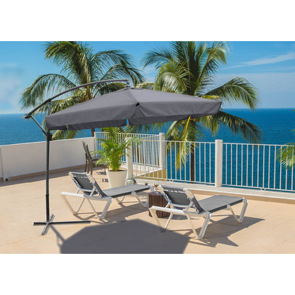 Artikelbild 2 für Garden Pleasure Sonnenschirm sechseckig, anthrazit neigbar Ø 300,0 cm, 1 St., Artikelnummer 897252