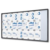 Artikelbild 1 für Showdown® Displays Schaukasten SLIM grau 24x DIN A4 178,1 x 5,0 x 94,8 cm, 1 St., Artikelnummer 104287