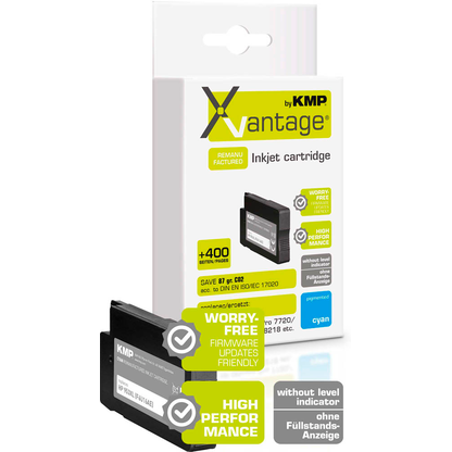 Artikelbild 2 für KMP XVantage® cyan pigmentiert Druckerpatrone kompatibel zu HP 953XL (F6U16AE), Artikelnummer 347829