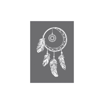 Artikelbild für Rayher Siebdruckschablone Dream on grau, Artikelnummer 122602