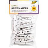 Artikelbild 1 für folia Holzklammern weiß, 48 St., Artikelnummer 479354