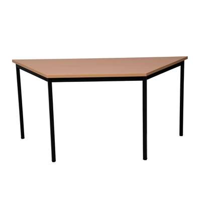 Artikelbild 2 für Gürkan Mehrzwecktisch buche Trapezform, Vierkantrohr schwarz, 140,0 x 70,0 x 75,0 cm, Artikelnummer 824387