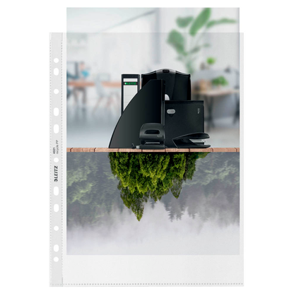 Artikelbild 9 für LEITZ Prospekthüllen recycle 4021 Maxi DIN A4 transparent genarbt 0,10 mm, 25 St., Artikelnummer 304497