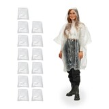 Artikelbild 1 für relaxdays unisex Einweg-Regenponcho transparent Einheitsgröße 13 St., Artikelnummer 966414