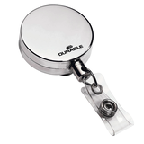 Artikelbild 1 für DURABLE Ausweishalter Jojo CHROME 822523, Clip, silber, 10 St., Artikelnummer 339259