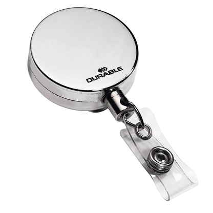 Artikelbild für DURABLE Ausweishalter Jojo CHROME 822523, Clip, silber, 10 St., Artikelnummer 339259