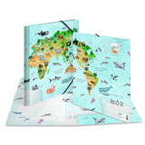 Artikelbild 1 für HERMA Sammelmappe DIN A4 Weltkarte, 1 St., Artikelnummer 689418