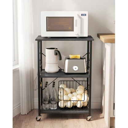 Artikelbild 3 für VASAGLE Küchenregal dunkelgrau,schwarz 60,0 x 40,0 x 89,0 cm, 1 St., Artikelnummer 759727