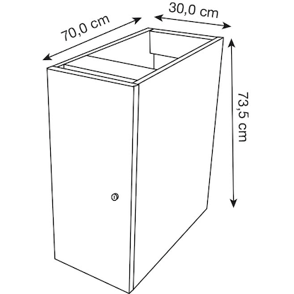 Artikelbild 2 für Kerkmann Unterschrank für Empfangstheke gerade, weiß 30,0 x 60,0 x 73,5 cm, Artikelnummer 690382