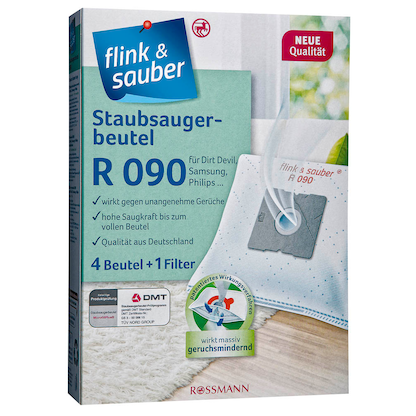 Artikelbild für flink & sauber R 090 Staubsaugerbeutel, 4 St., Artikelnummer 539277