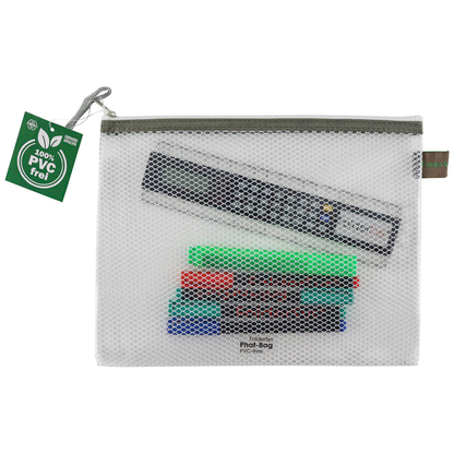 Artikelbild 3 für FolderSys Reißverschlussbeutel DIN A5 transparent/taupe 0,15 mm, 1 St., Artikelnummer 102034