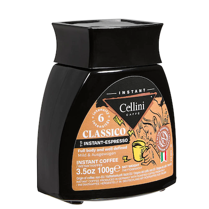 Artikelbild für Cellini INSTANT-ESPRESSO Instantkaffee, Arabica- und Robustabohnen kräftig, 100,0 Stück, Artikelnummer 260784