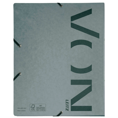 Artikelbild 5 für VON LEITZ Ringbuch 2-Ringe grau 2,5 cm DIN A4, 1 St., Artikelnummer 636138