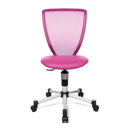 Artikelbild 2 für Topstar Kinderdrehstuhl Titan Junior, 71487 S04 Stoff rosa, Gestell silber, Artikelnummer 571606