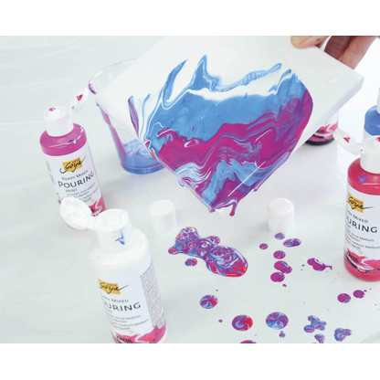 Artikelbild 2 für KREUL Pouring Acrylfarben farbsortiert, 6 St., Artikelnummer 153399