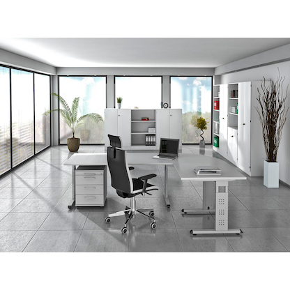 Artikelbild 6 für HAMMERBACHER Aktenregal Gradeo lichtgrau 80,0 x 40,0 x 200,4 cm, 1 St., Artikelnummer 233031