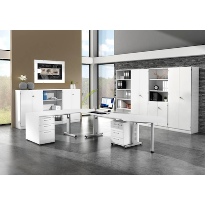 Artikelbild 4 für HAMMERBACHER Regalschrank Gradeo, V7300/W/W/RE weiß 80,0 x 42,0 x 200,4 cm, 1 St., Artikelnummer 234229