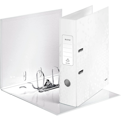 Artikelbild 2 für LEITZ Ordner weiß Karton 8,0 cm DIN A4, 1 St., Artikelnummer 654467