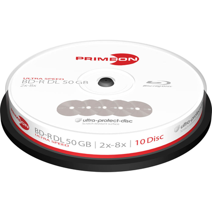 Artikelbild für PRIMEON Blu-ray BD-R 50 GB Double Layer, 10 St., Artikelnummer 262871