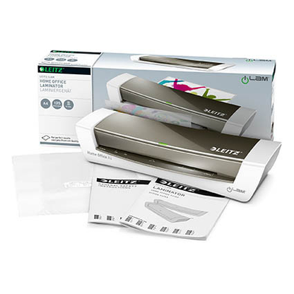 Artikelbild 2 für AKTION: LEITZ iLAM Home Office A4 Laminiergerät-Set bis DIN A4 + GRATIS 100 Laminierfolien, 80 micron, DIN A4, Artikelnummer 681348