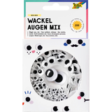 Artikelbild 1 für folia Wackelaugen weiß BIG BOX MIX Ø 5,0 - 20,0 mm, 200 St., Artikelnummer 692481