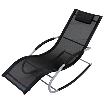 Artikelbild für Garden Pleasure Sonnenliege Naxos schwarz Stahl, Artikelnummer 343588