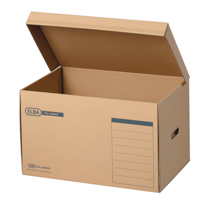 Artikelbild 5 für ELBA Archivcontainer tric system braun 54,5 x 36,0 x 32,0 cm, 10 St., Artikelnummer 144329