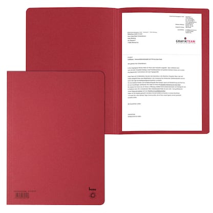 Artikelbild für bene Aktendeckel DIN A4 rot, 25 St., Artikelnummer 600601