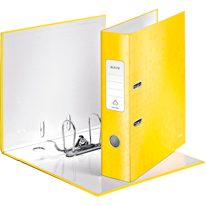 Artikelbild 2 für LEITZ Ordner gelb Karton 8,0 cm DIN A4, 1 St., Artikelnummer 911002