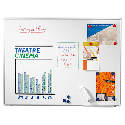 Artikelbild 2 für AKTION: Legamaster Whiteboard PREMIUM PLUS 240,0 x 120,0 cm weiß emaillierter Stahl + GRATIS 4 Boardmarker TZ 100 farbsortiert, Artikelnummer 638379