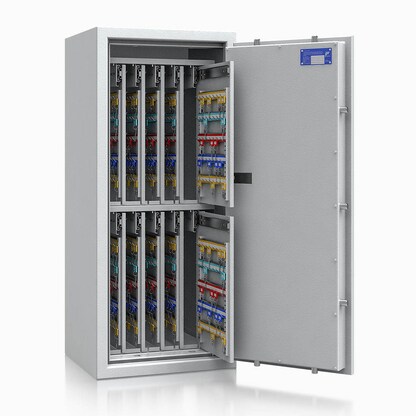 Artikelbild 3 für ISS safe4key Schlüsseltresor lichtgrau mit 880 Haken, Elektronikschloss, 50,0 x 42,0 x 115,0 cm, 1 St., Artikelnummer 850224