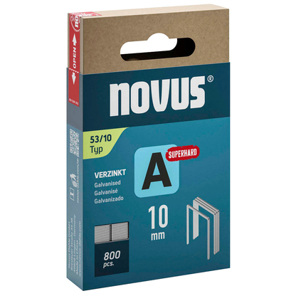 Artikelbild für novus Tackerklammern Feindraht superhart 53/10, 800 St., Artikelnummer 347569