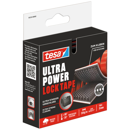 Artikelbild 3 für tesa Klettband Ultra Power Lock Tape schwarz, 1 St., Artikelnummer 464598