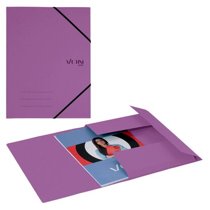 Artikelbild für VON LEITZ Eckspanner DIN A4 violett, 1 St., Artikelnummer 669917