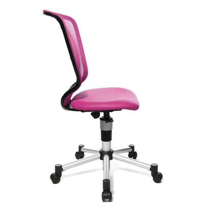 Artikelbild 3 für Topstar Kinderdrehstuhl Titan Junior, 71487 S04 Stoff rosa, Gestell silber, Artikelnummer 571606