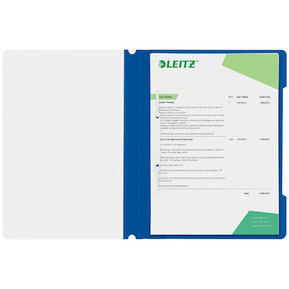 Artikelbild 7 für LEITZ Schnellhefter 4191 Kunststoff blau DIN A4, 25 St., Artikelnummer 257937