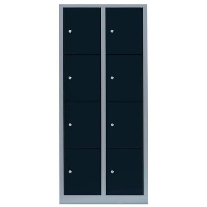 Artikelbild 2 für LÜLLMANN Schließfachschrank anthrazit, lichtgrau 523428, 8 Schließfächer 80,0 x 50,0 x 180,0 cm, Artikelnummer 185938