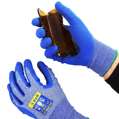 Artikelbild 2 für S&R unisex Arbeitshandschuhe blau Größe 10, 1 Paar, Artikelnummer 316857