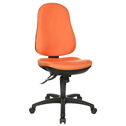Artikelbild für Topstar Bürostuhl Support SY, 8550 G04 Stoff orange, Gestell schwarz, Artikelnummer 640449