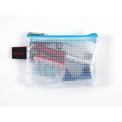 Artikelbild 6 für FolderSys Reißverschlussbeutel DIN A7 transparent/blau 0,15 mm, 1 St., Artikelnummer 102002