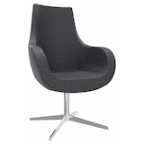 Artikelbild 1 für fm Sessel Pirum anthrazit chrom Stoff 71,0 x 71,0 x 105,5 cm, 1 St., Artikelnummer 446779